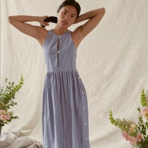 Christy Dawn Katie Dress in Woven Sea Stripe